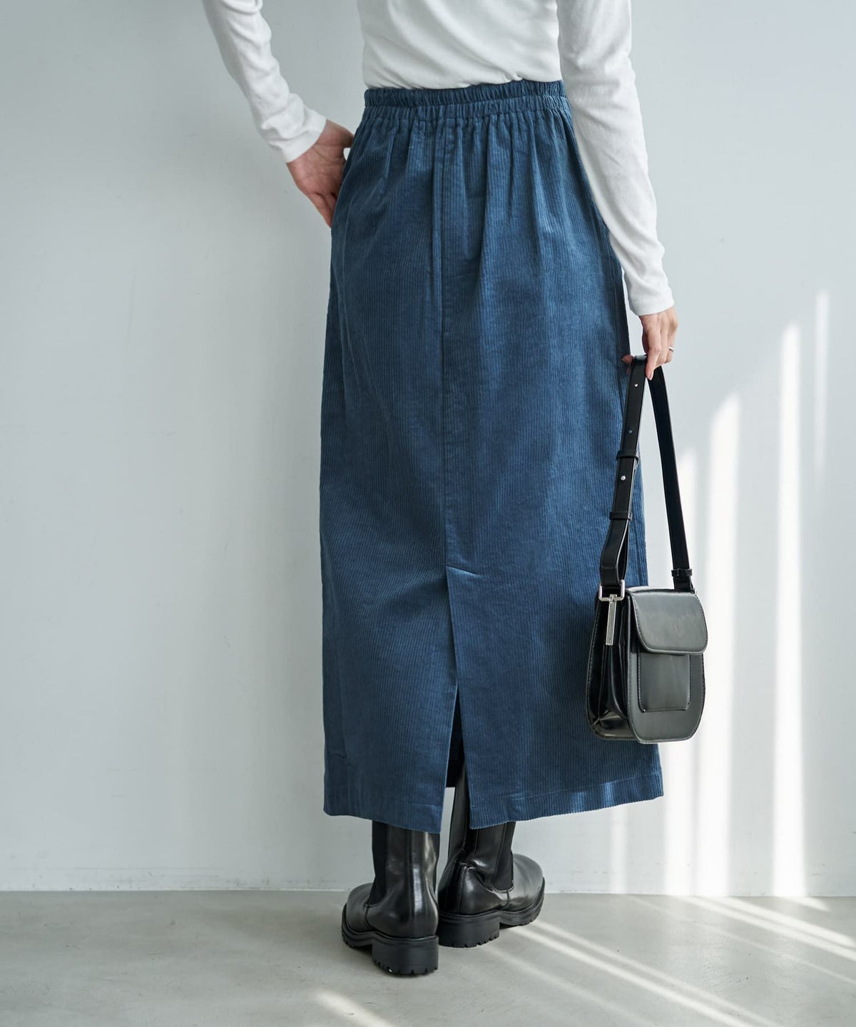 着用イメージ 166cm ブルー