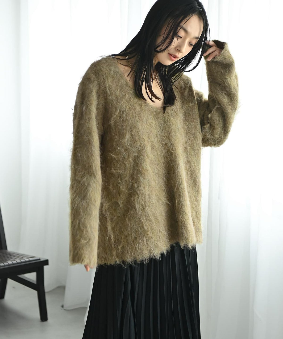 着用イメージ 167cm イエロー