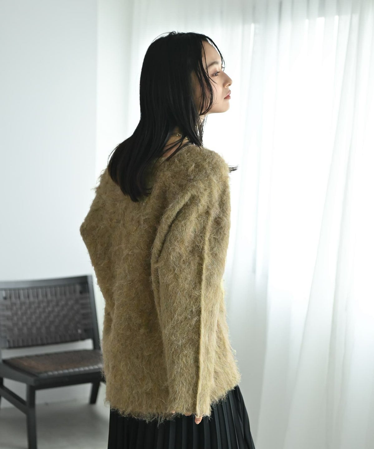 着用イメージ 167cm イエロー