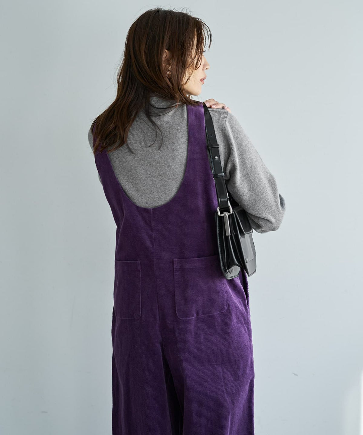 着用イメージ 166cm パープル 02サイズ