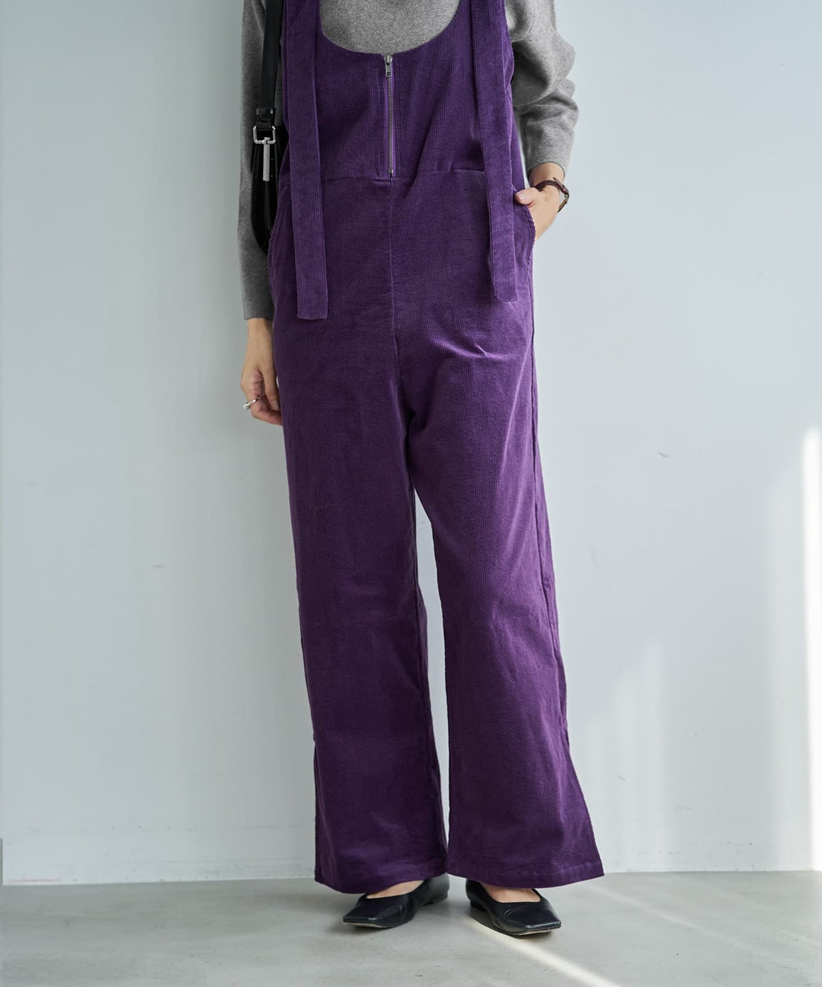 着用イメージ 166cm パープル 02
