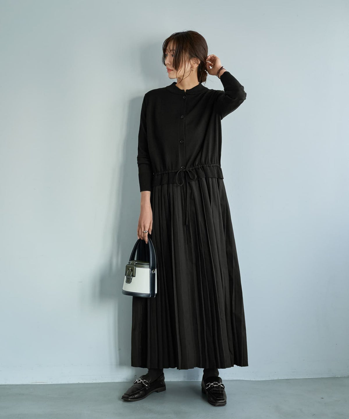 着用イメージ 166cm ブラック