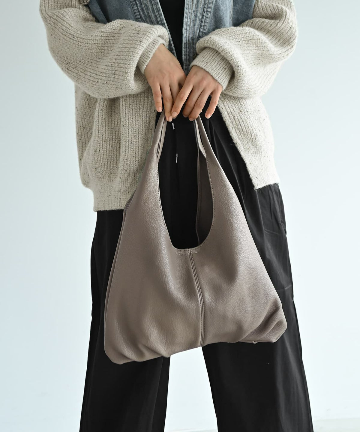 着用イメージ 167cm 	グレー