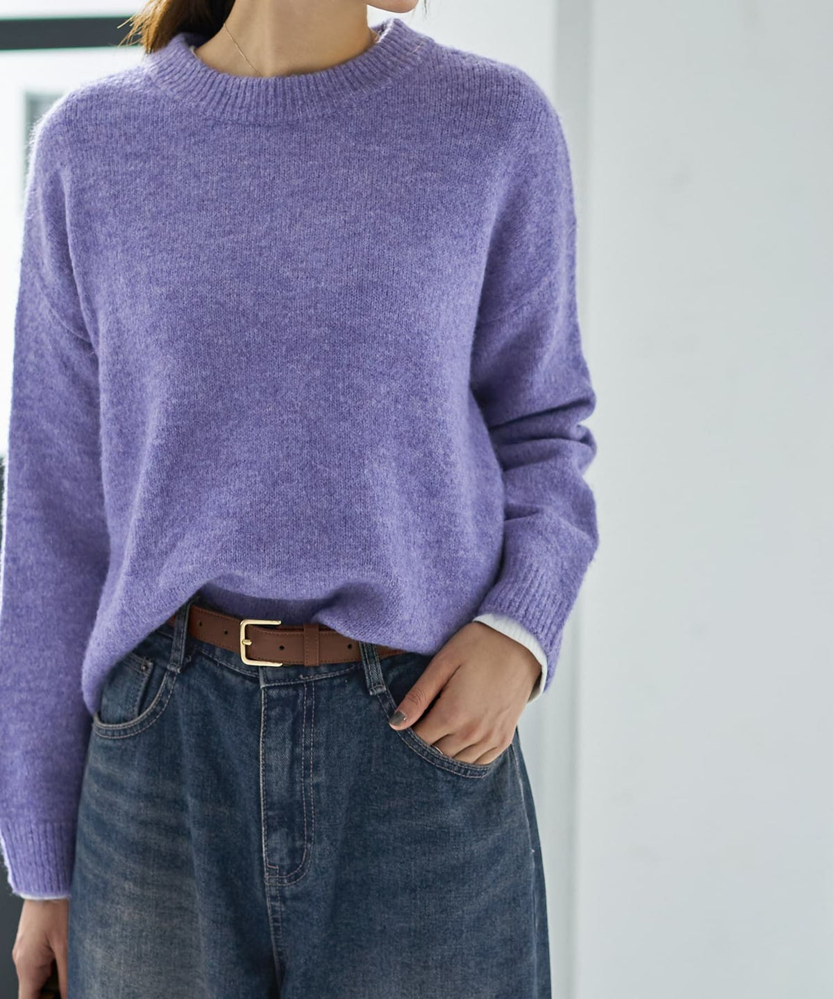 着用イメージ 166cm ホワイト