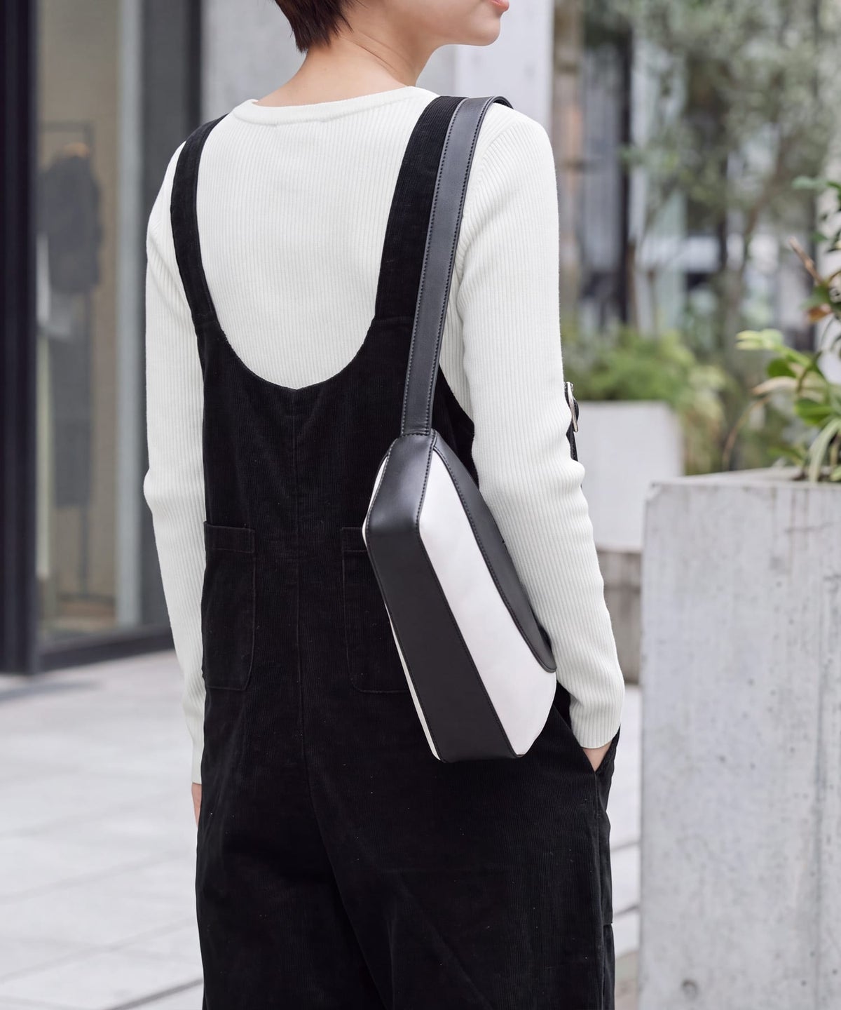 着用イメージ 163cm ホワイト