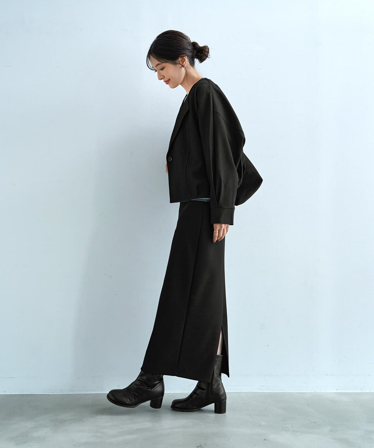 着用イメージ 166cm ブラック