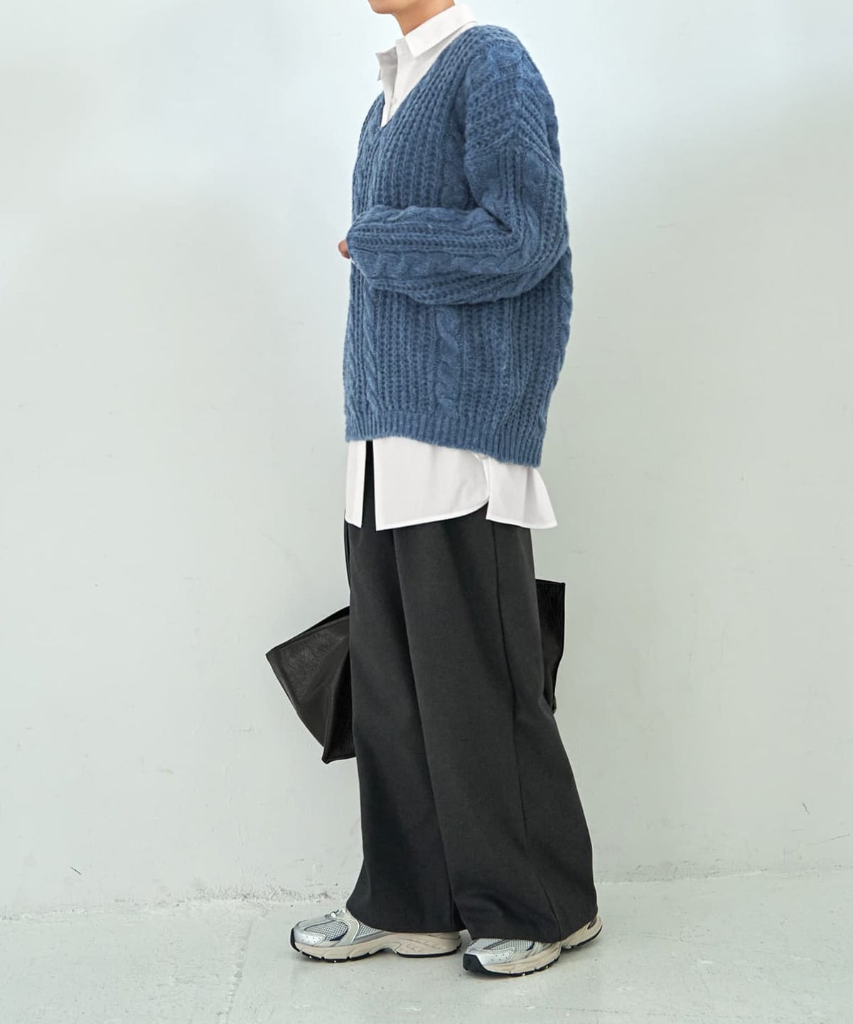 着用イメージ 167cm ブルー