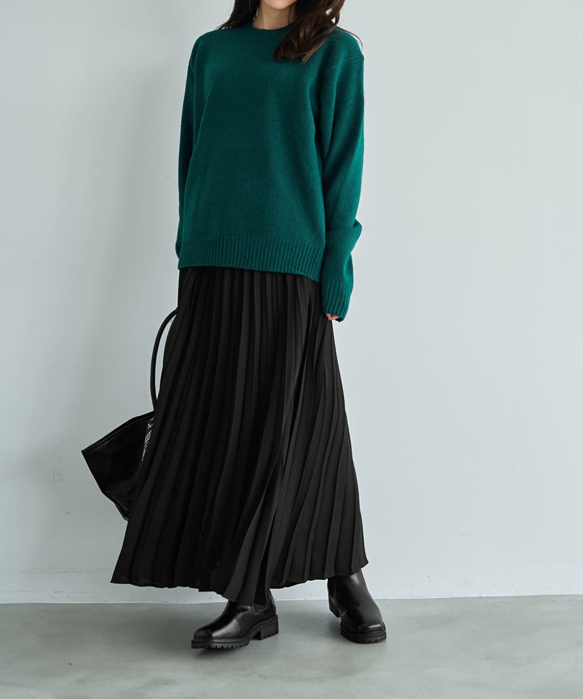 着用イメージ 166cm シアングリーン