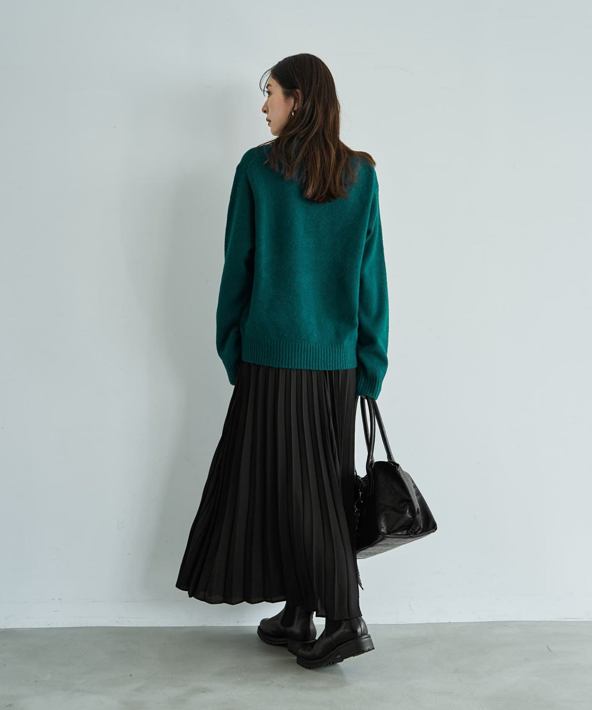 着用イメージ 166cm シアングリーン