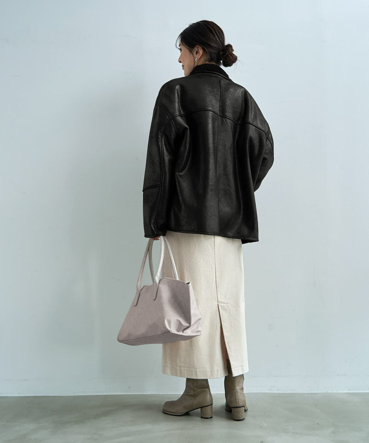 着用イメージ 166cm ブラック