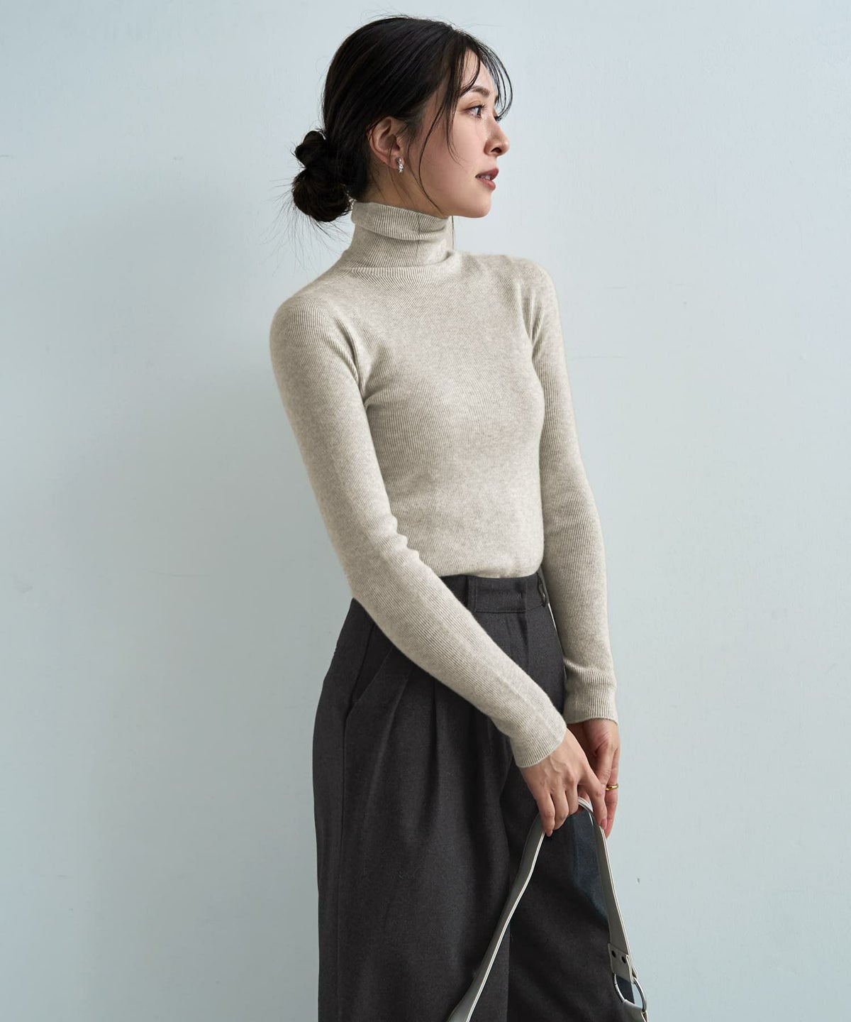 着用イメージ 166cm オートミール