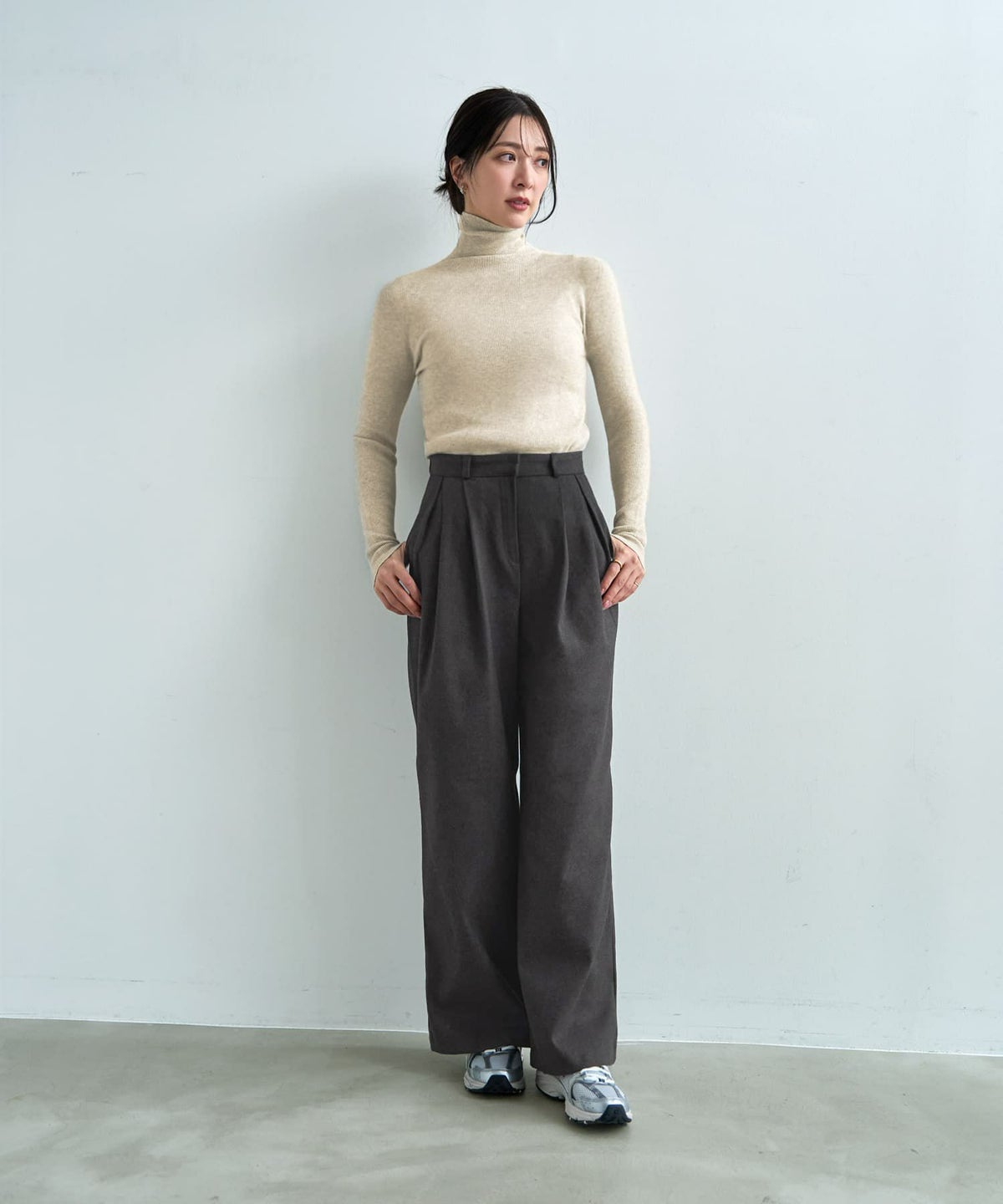 着用イメージ 166cm チャコール Sサイズ