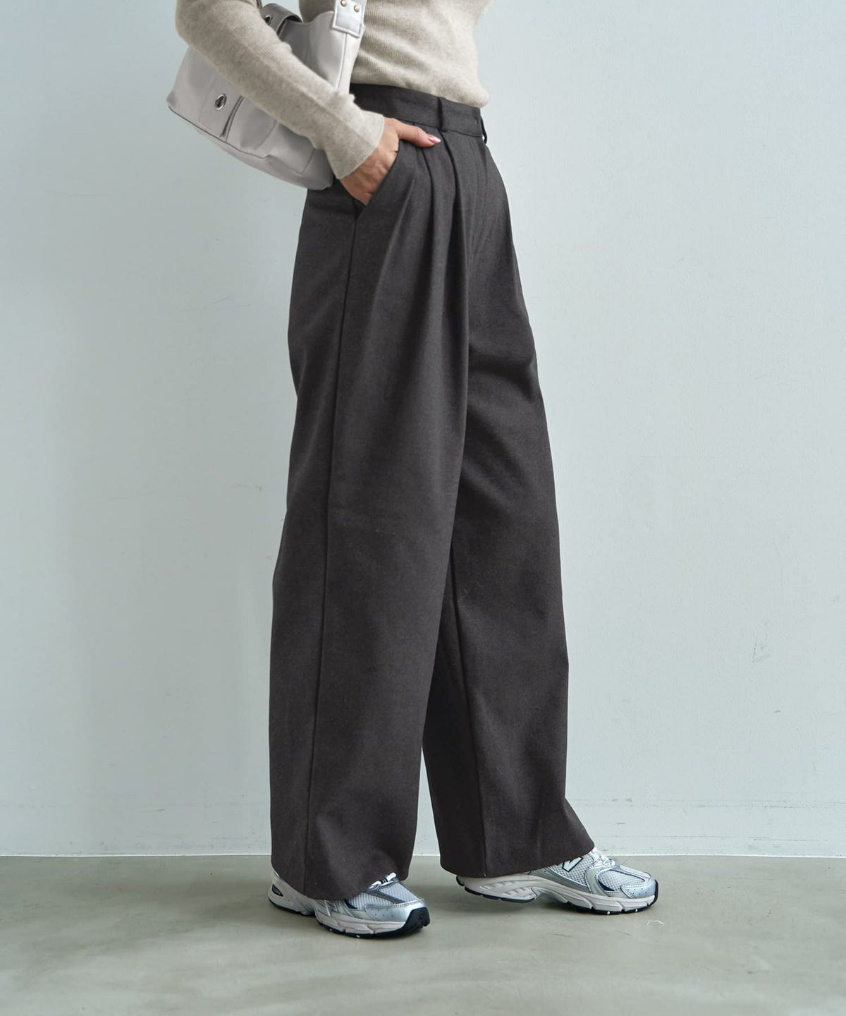 着用イメージ 166cm チャコール Sサイズ