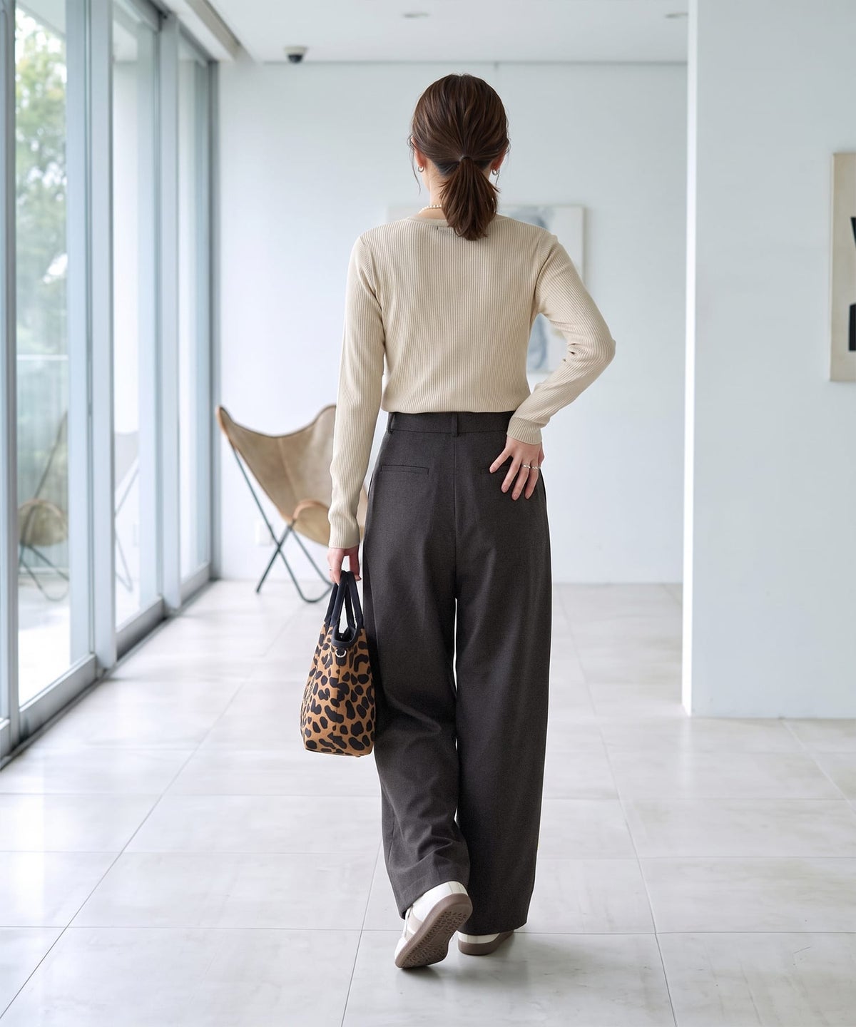 着用イメージ 163cm チャコール Sサイズ