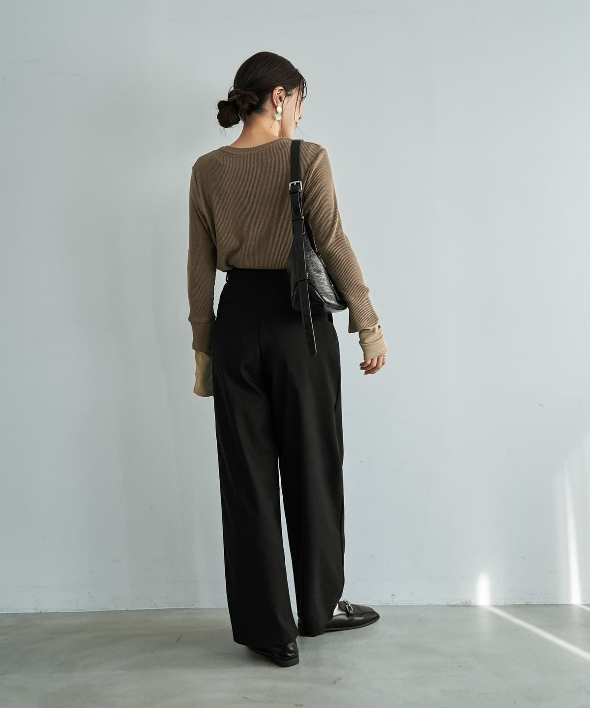 着用イメージ 166cm ブラック Sサイズ