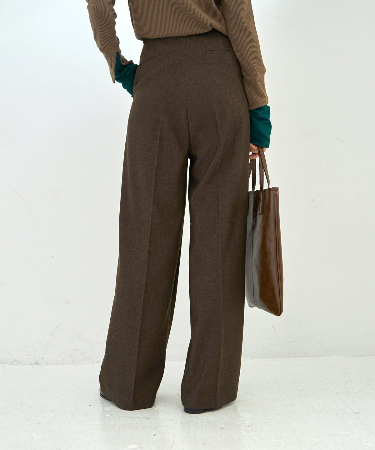 着用イメージ 167cm ダークブラウン Sサイズ