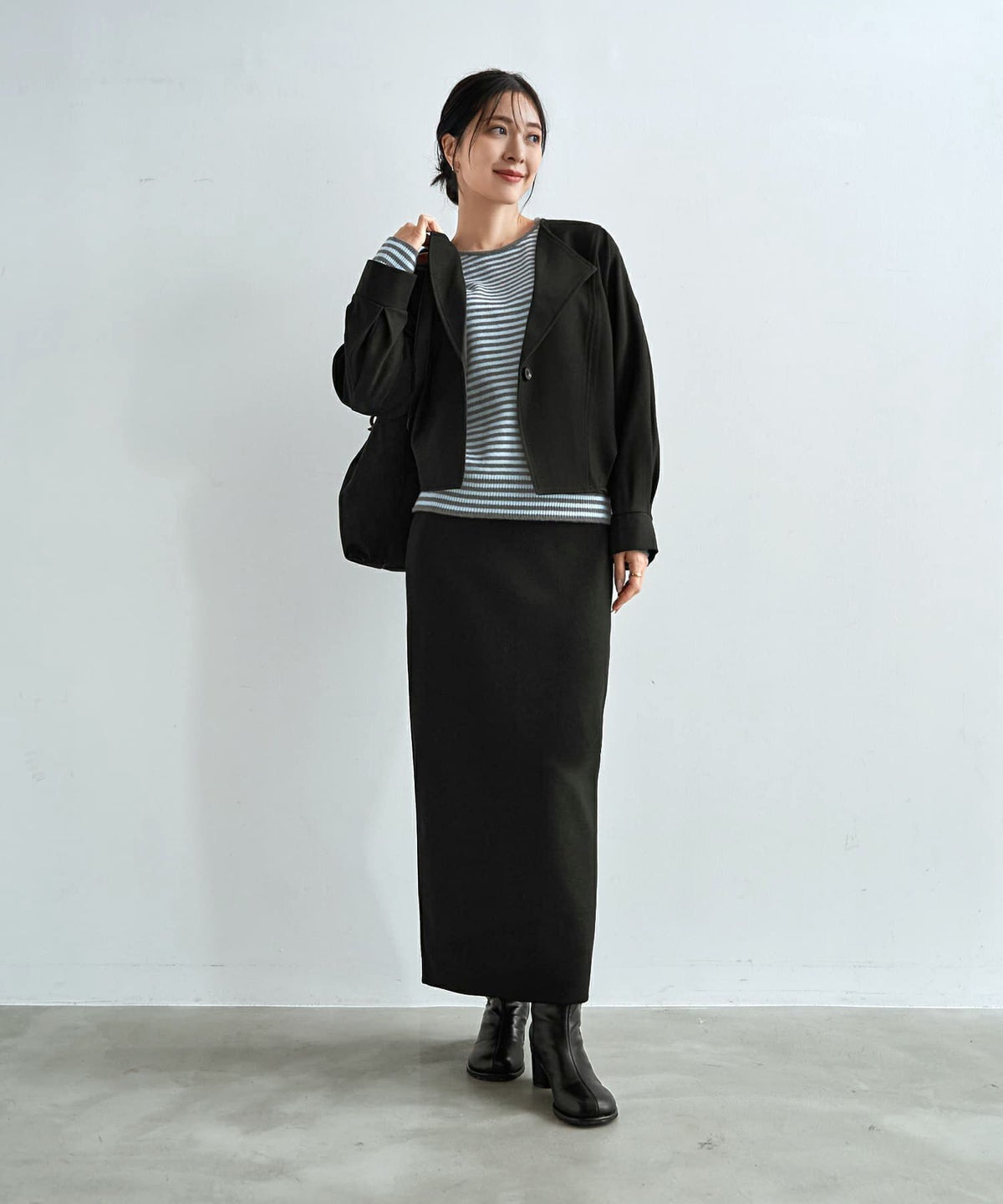 着用イメージ 166cm グレーミックス