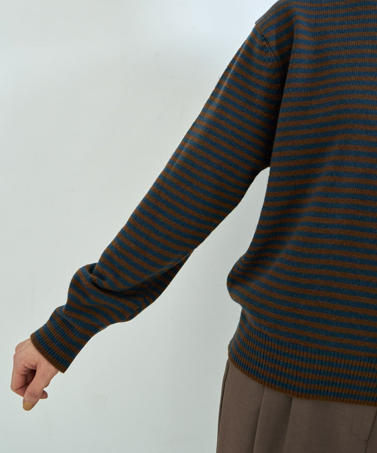 着用イメージ 167cm ブラウンミックス