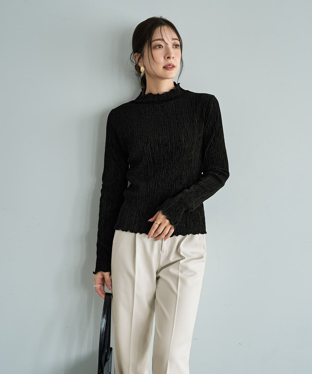 着用イメージ 166cm ブラック