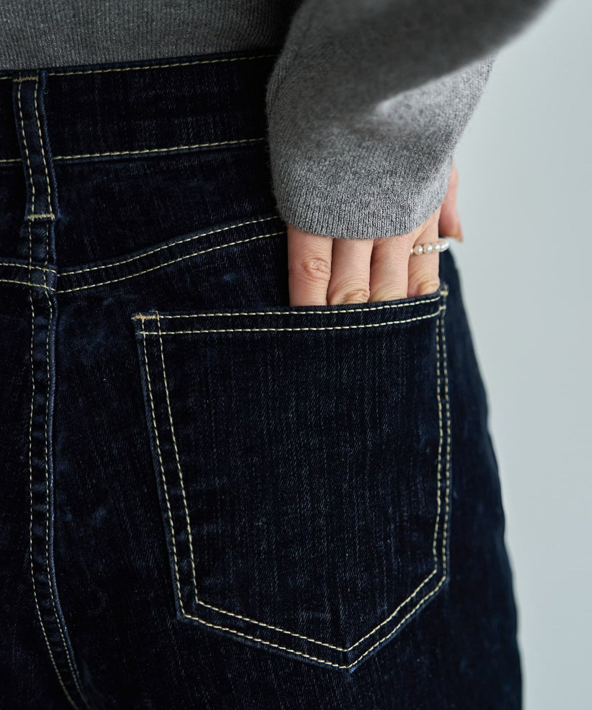 着用イメージ 166cm ネイビー Sサイズ