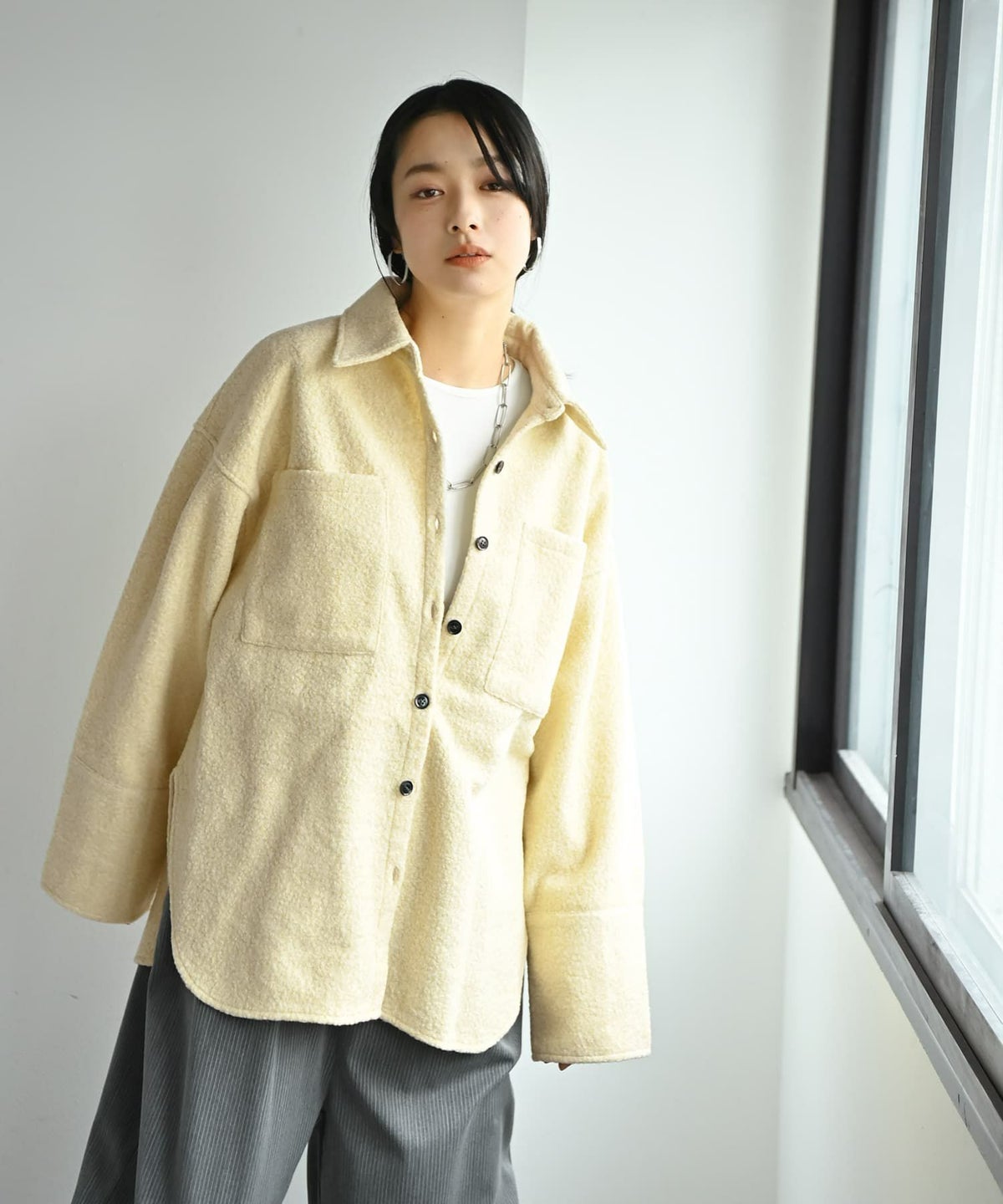 着用イメージ 167cm イエロー