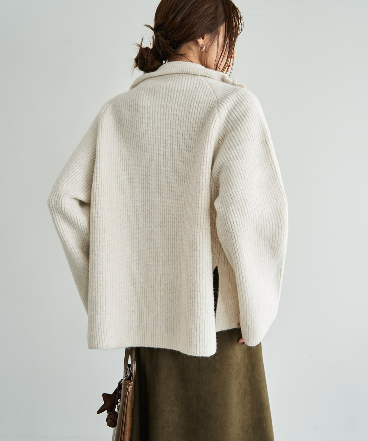 着用イメージ 165cm アイボリー