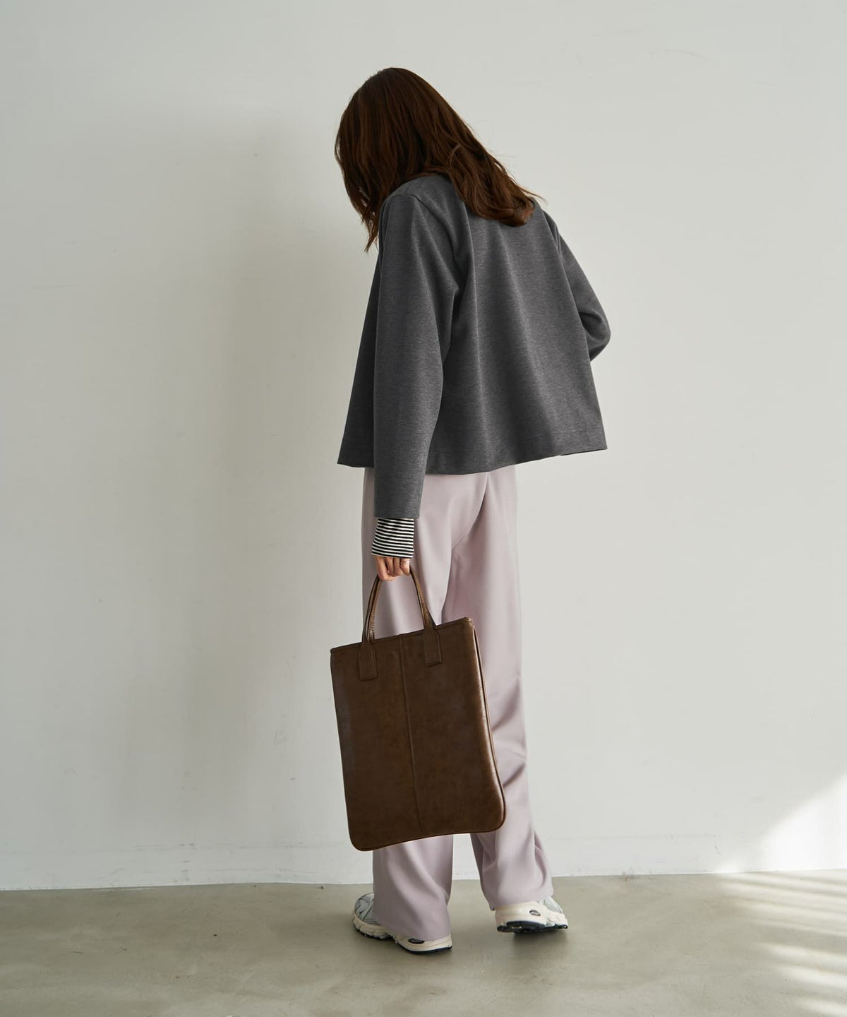 着用イメージ 165cm チャコール