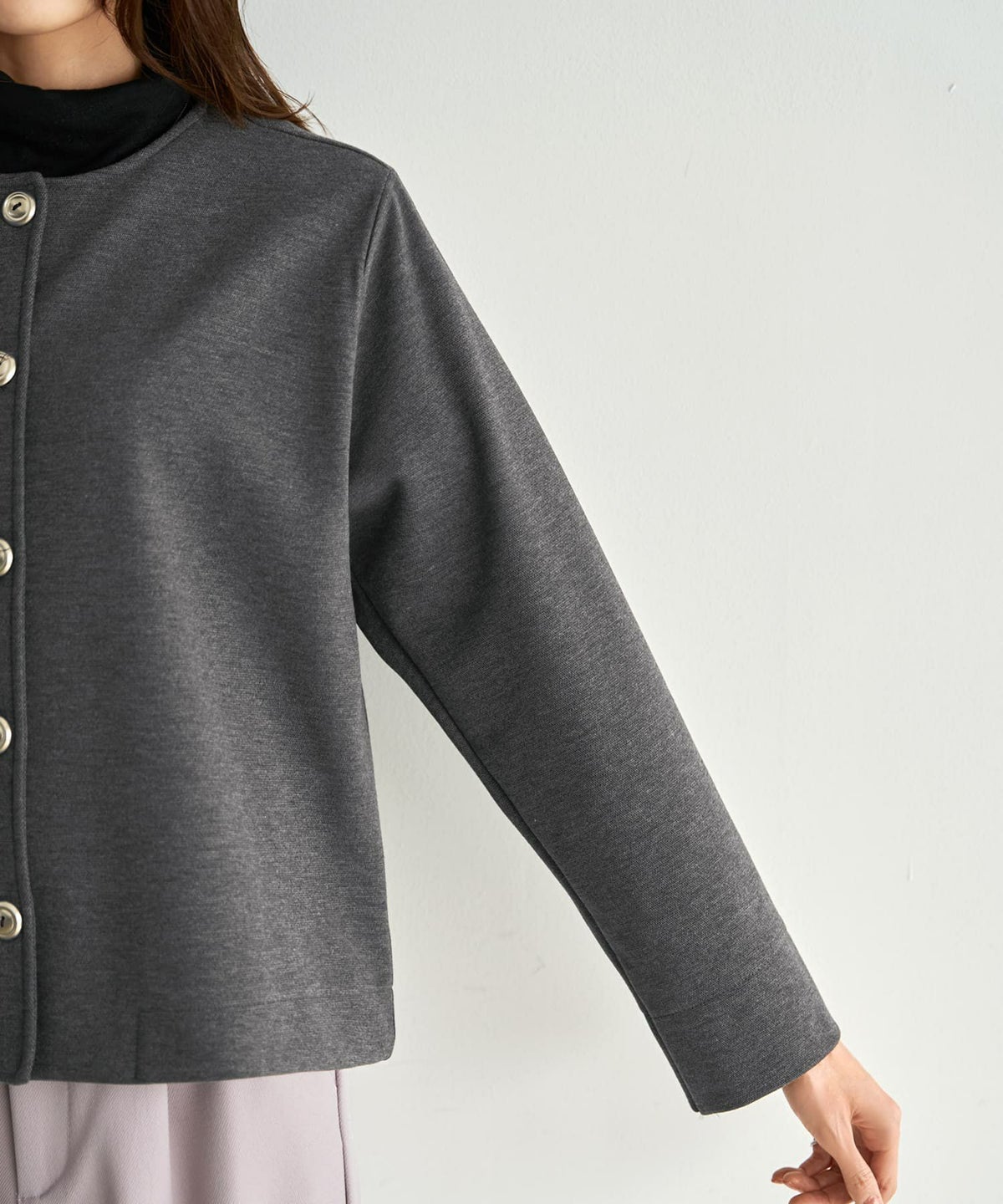 着用イメージ 165cm チャコール