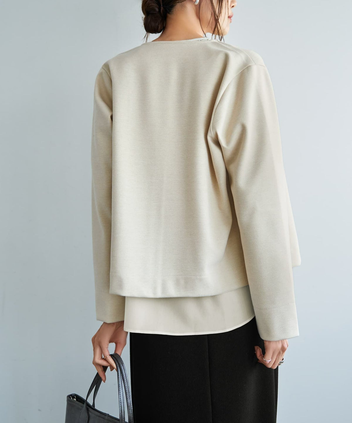 着用イメージ 165cm アイボリー