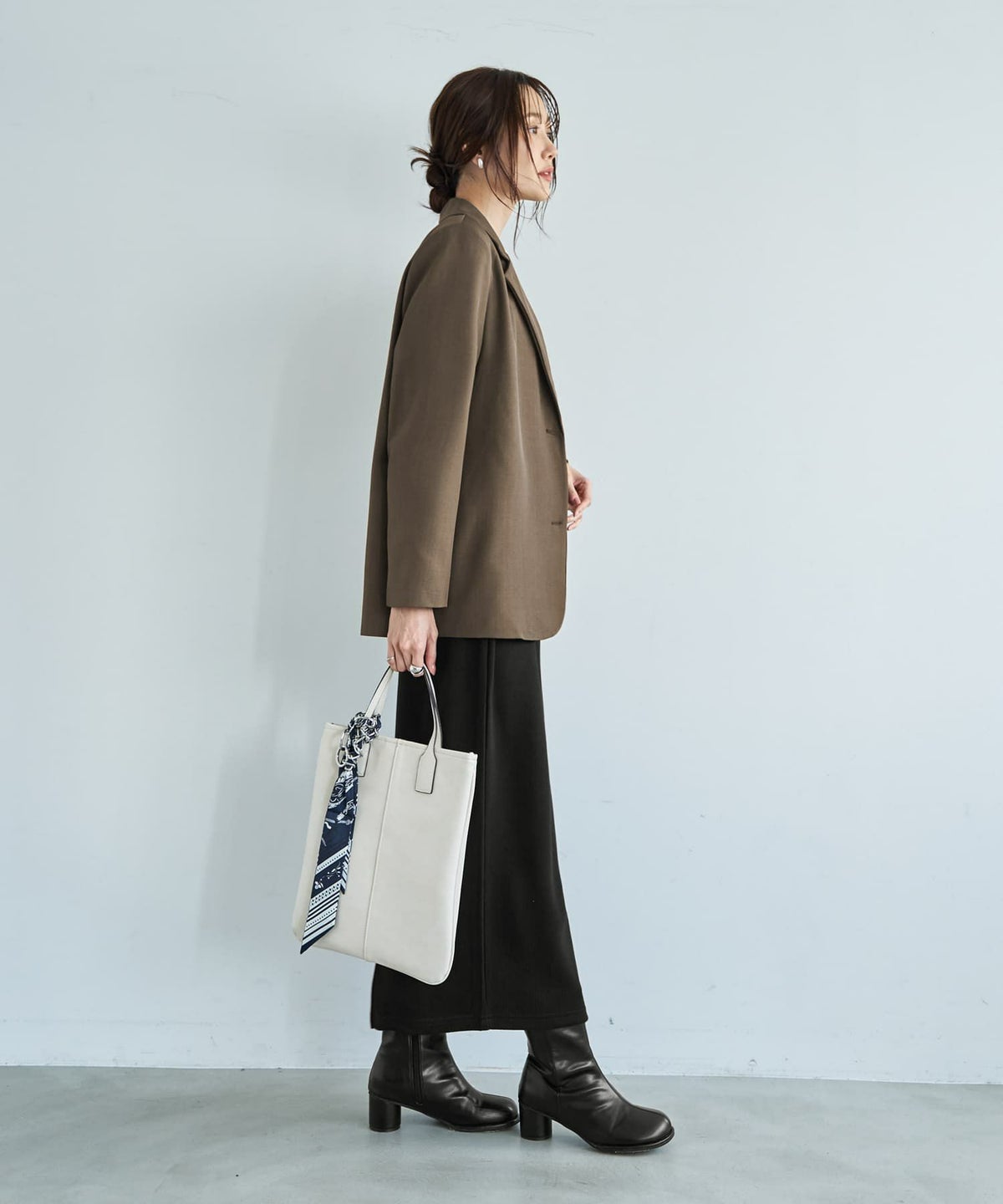 着用イメージ 165cm カーキブラウン