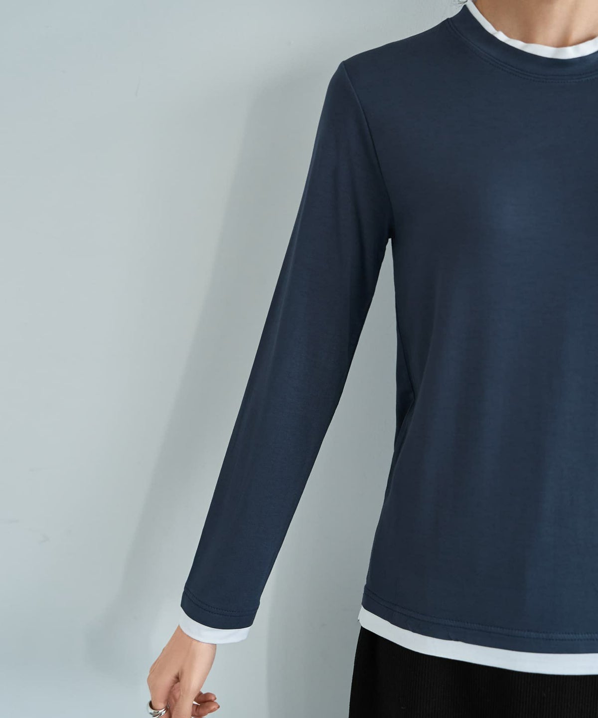 着用イメージ 165cm ネイビー