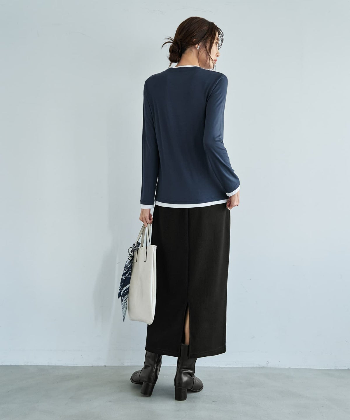 着用イメージ 165cm ネイビー