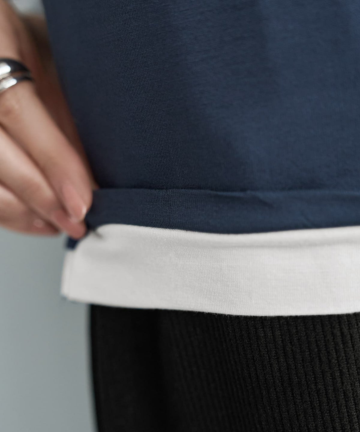 着用イメージ 165cm ネイビー