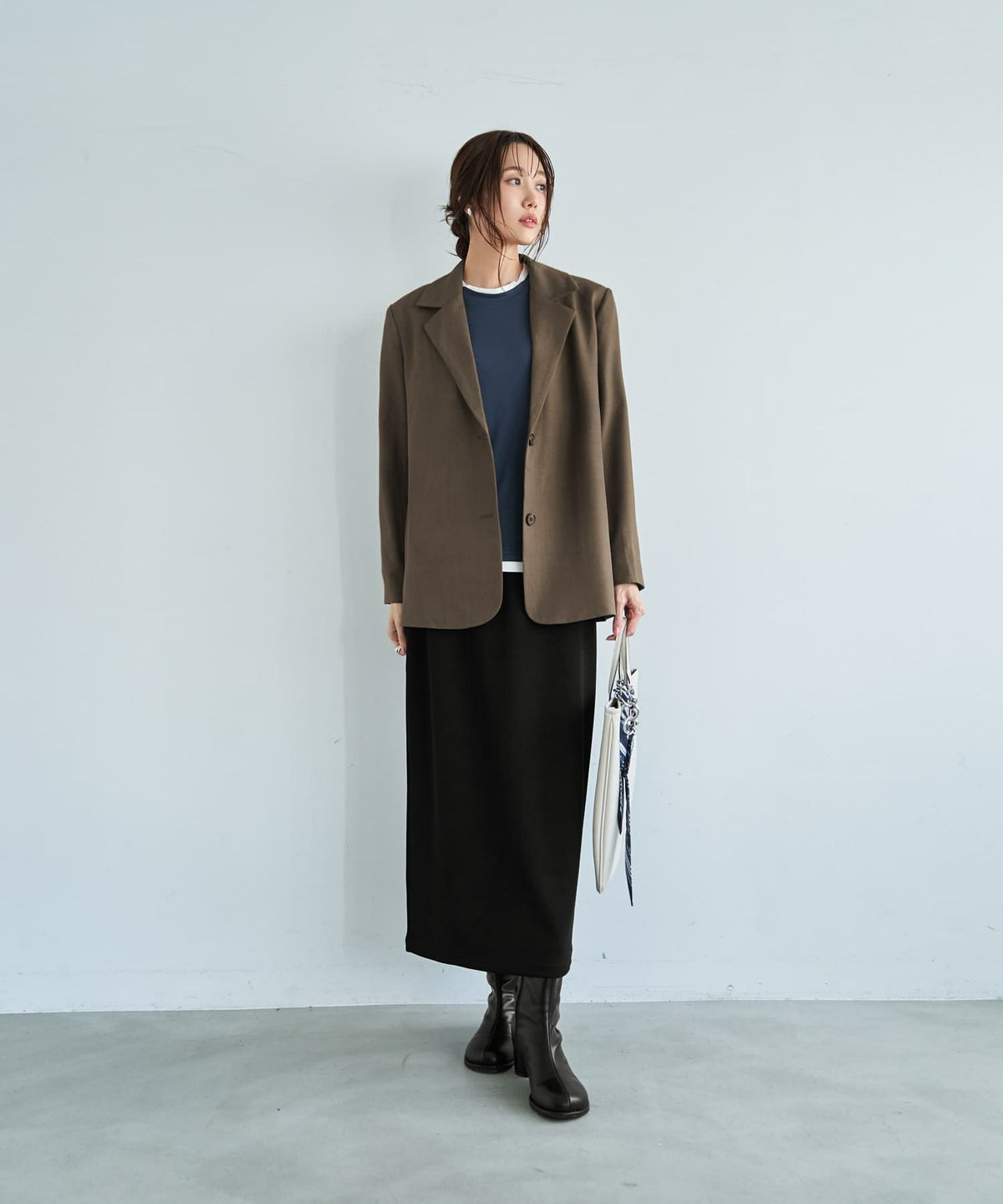 着用イメージ 165cm ネイビー