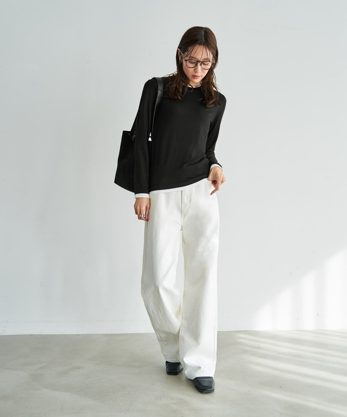 着用イメージ 165cm ブラック