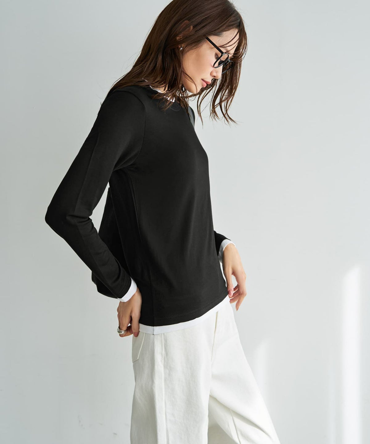 着用イメージ 165cm ブラック