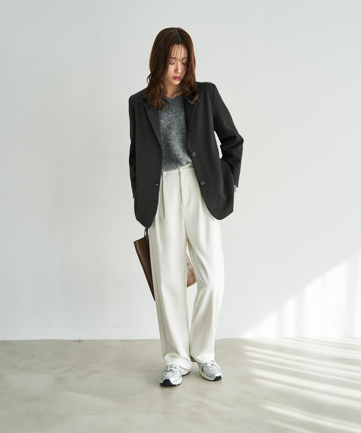 着用イメージ 165cm アイボリー Sサイズ