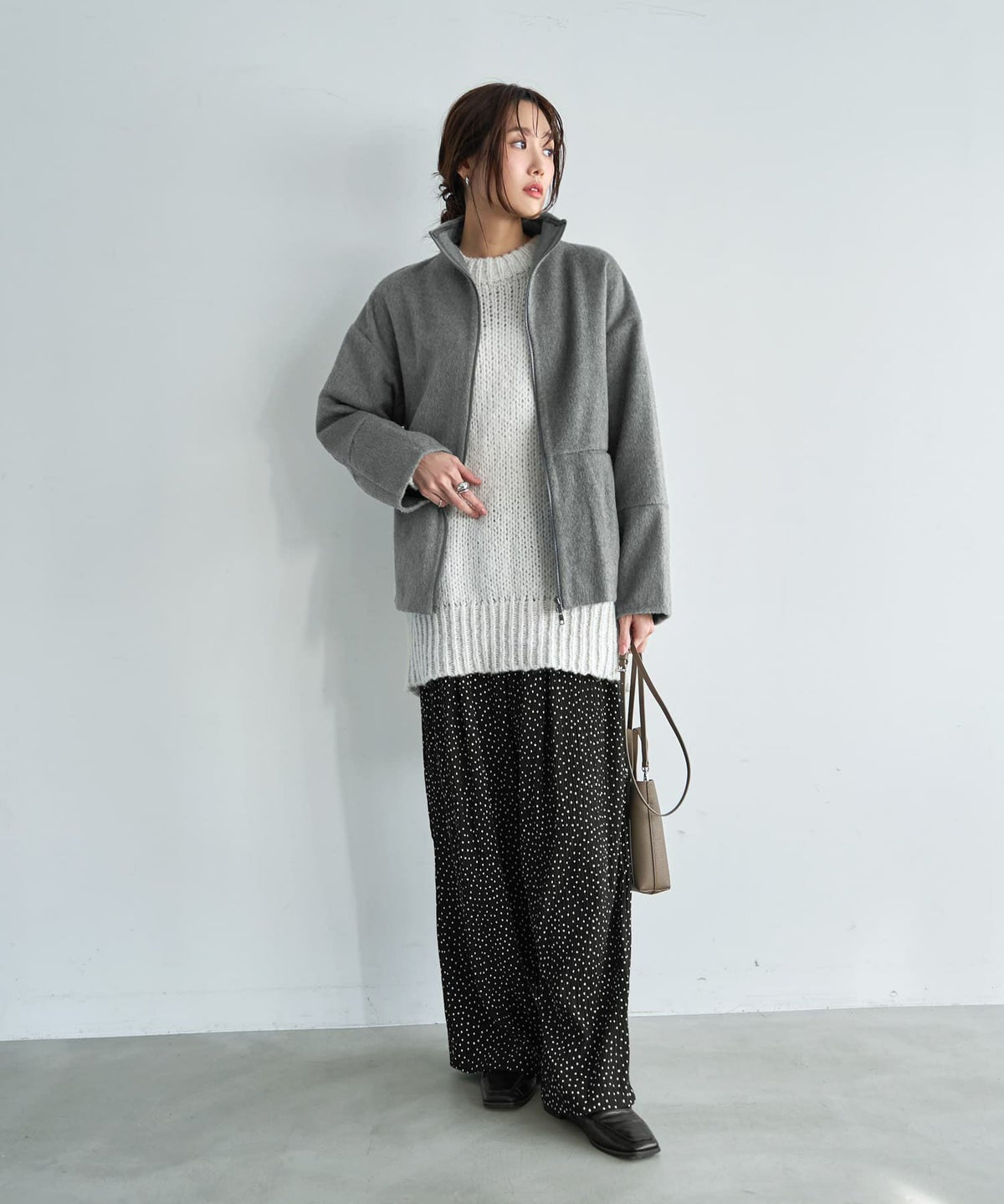着用イメージ 165cm グレー