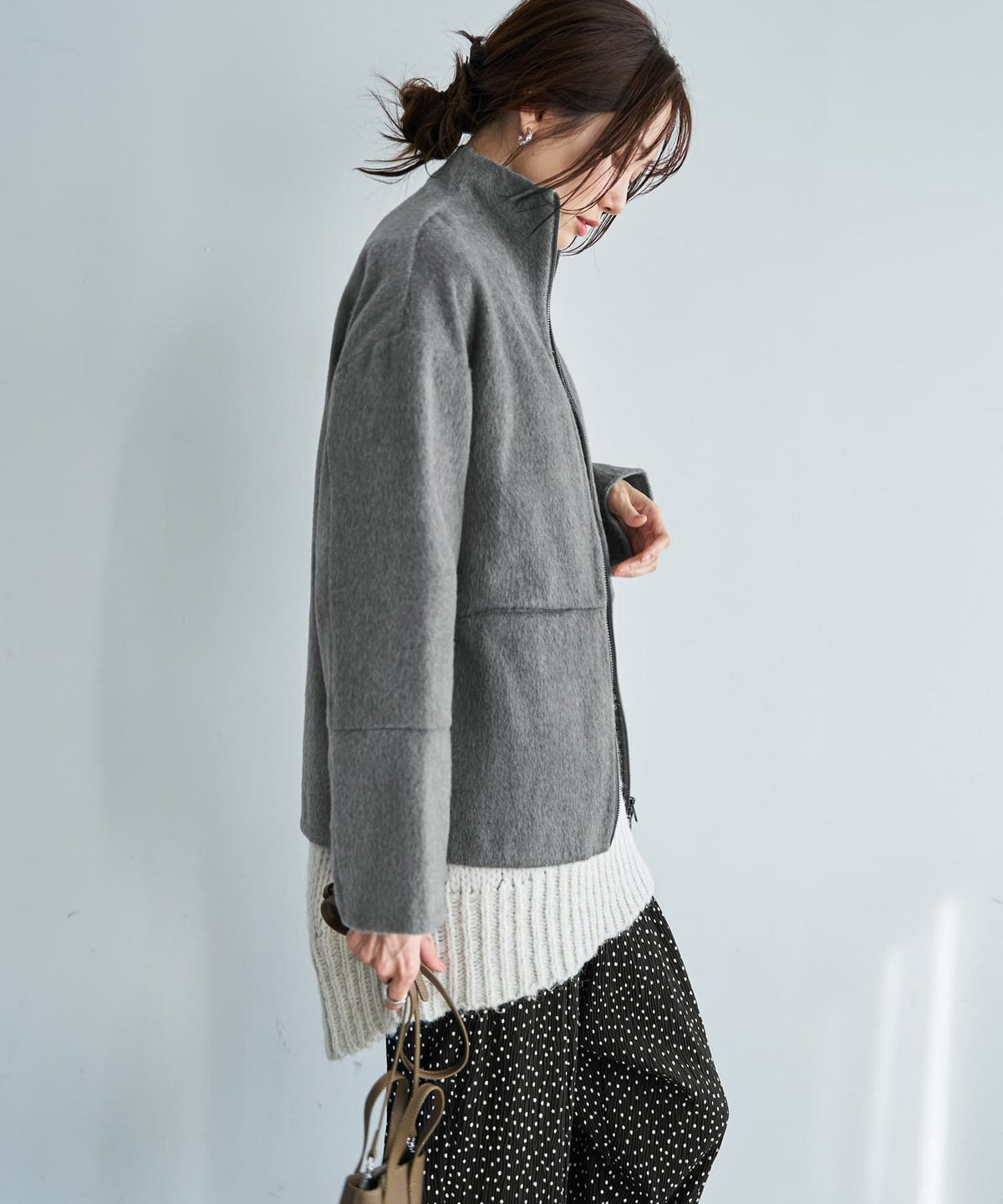 着用イメージ 165cm グレー
