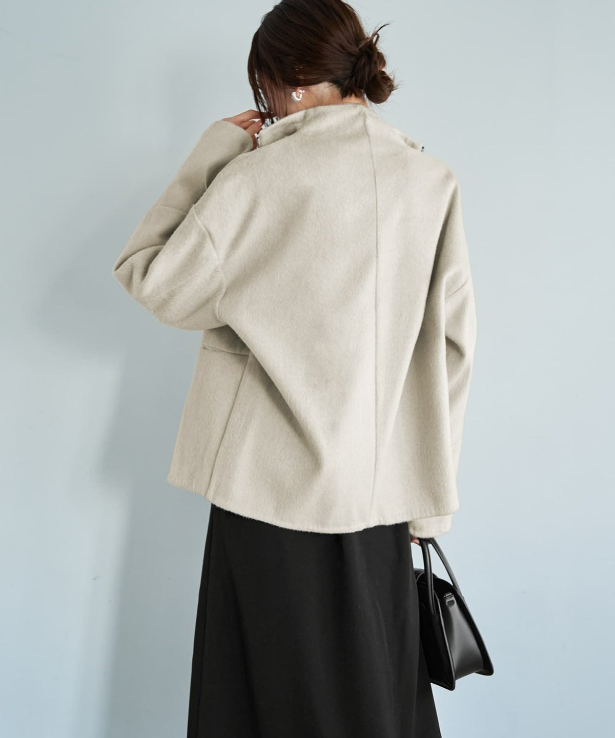 着用イメージ 165cm ミルクベージュ
