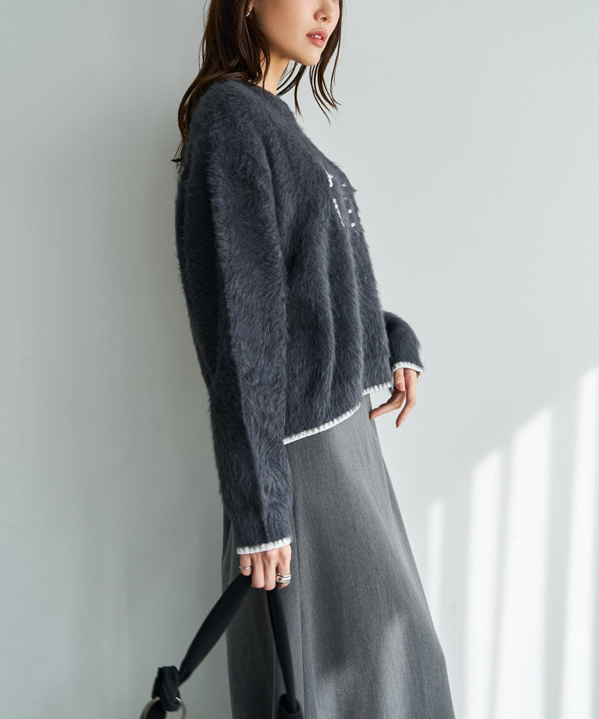 着用イメージ 165cm チャコールグレー