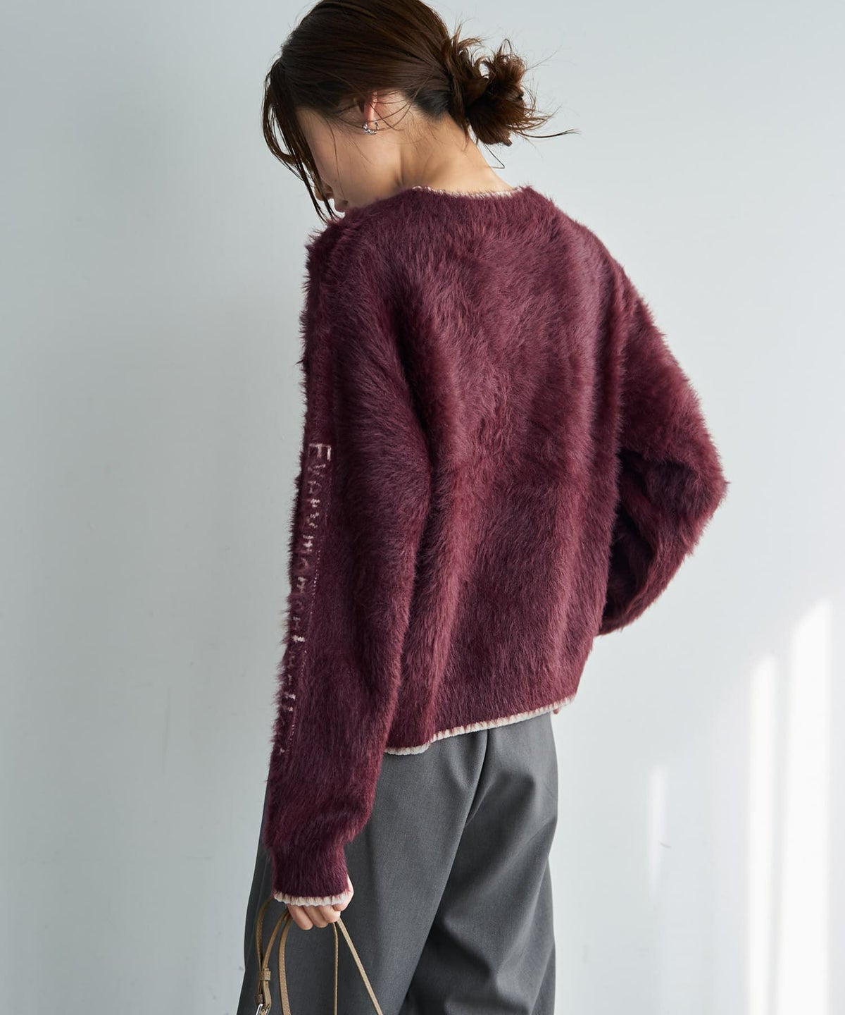 着用イメージ 165cm バーガンディ