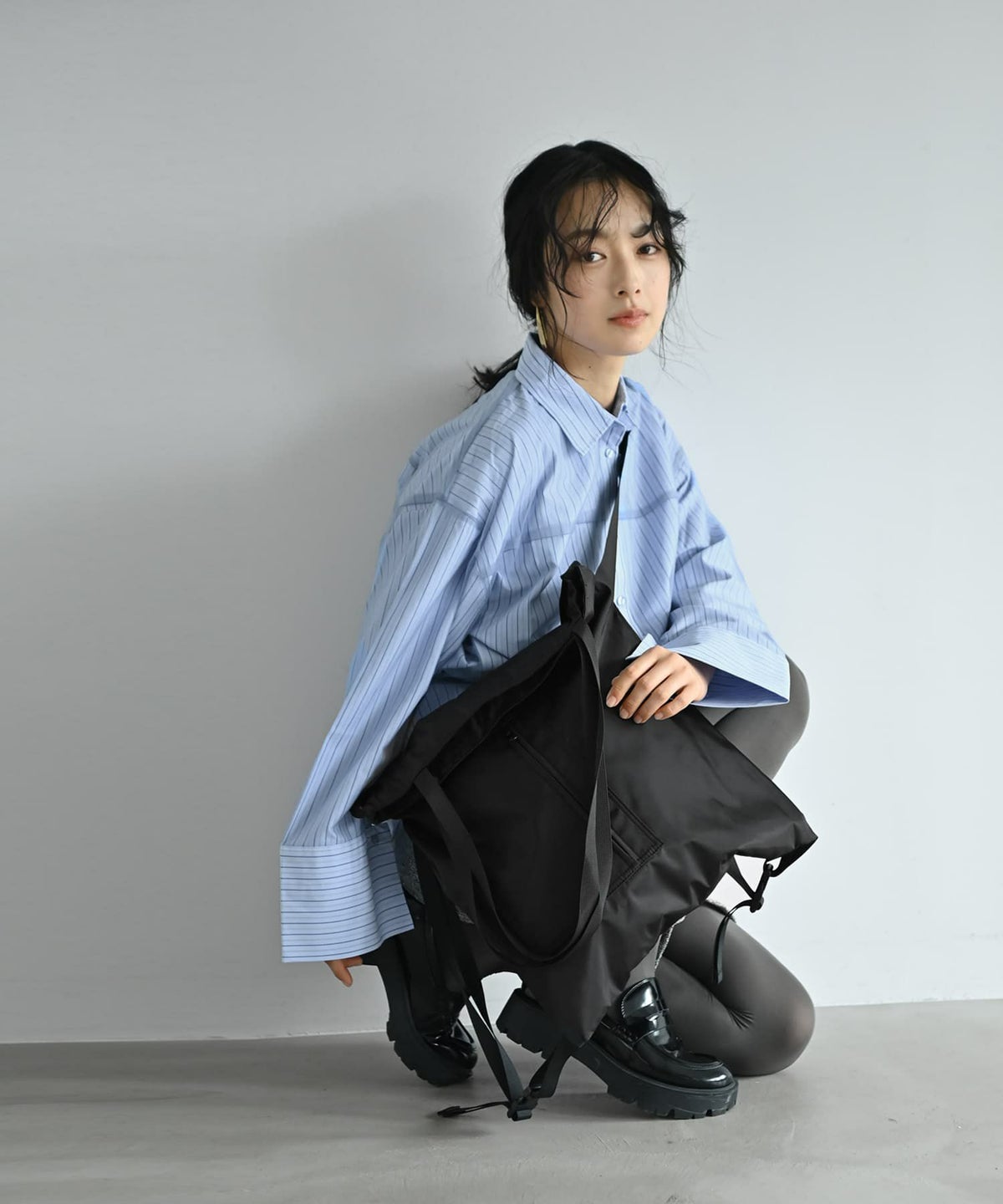 着用イメージ 167cm ブラック