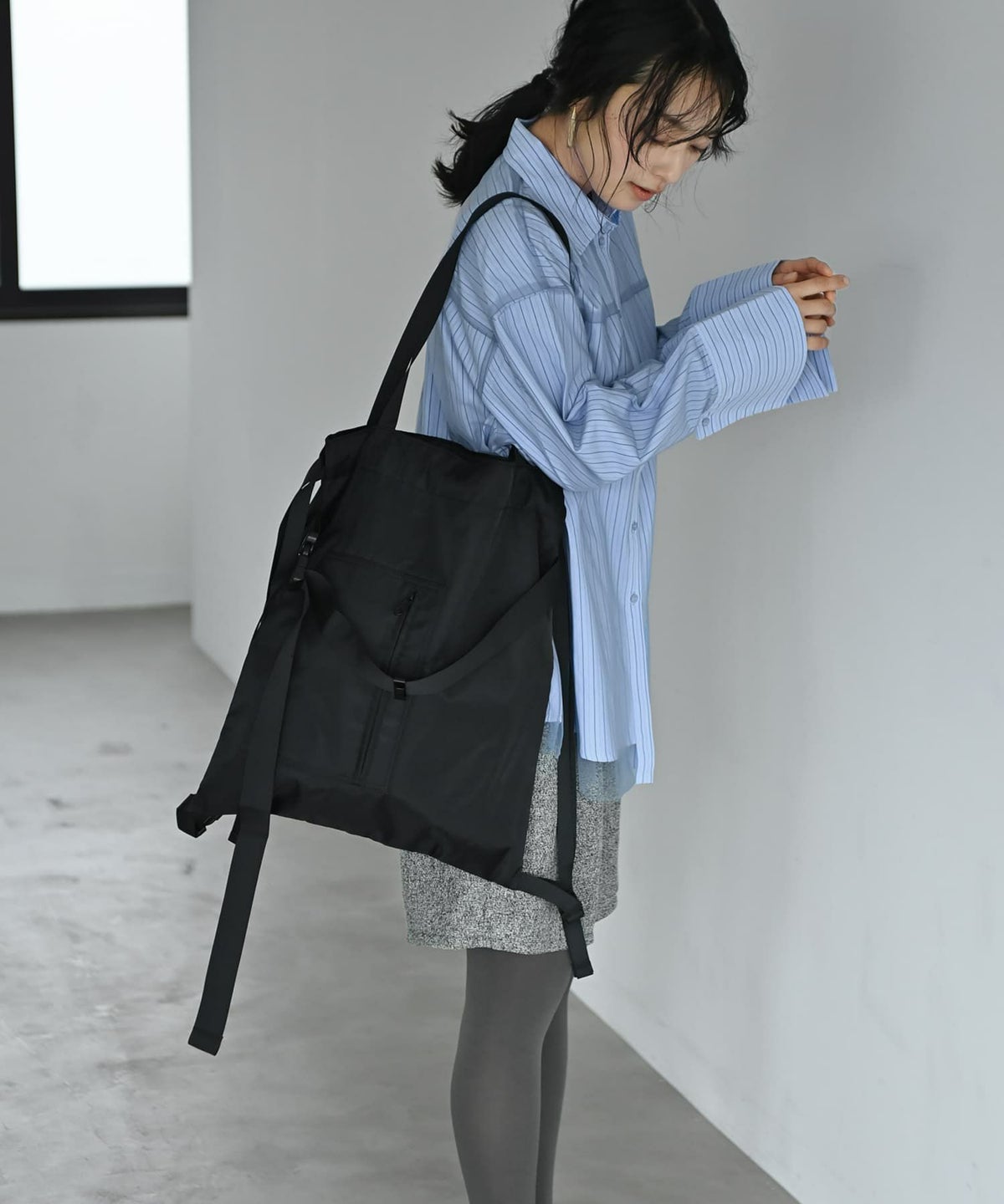 着用イメージ 167cm ブラック