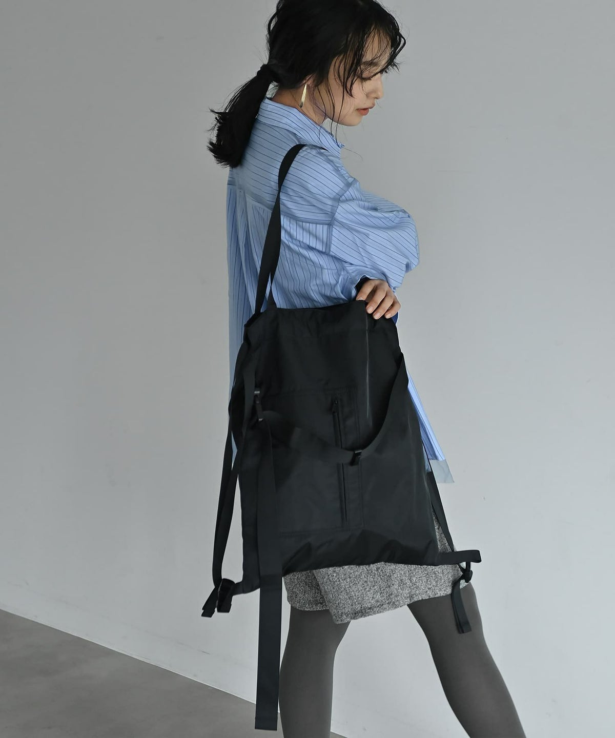 着用イメージ 167cm ブラック