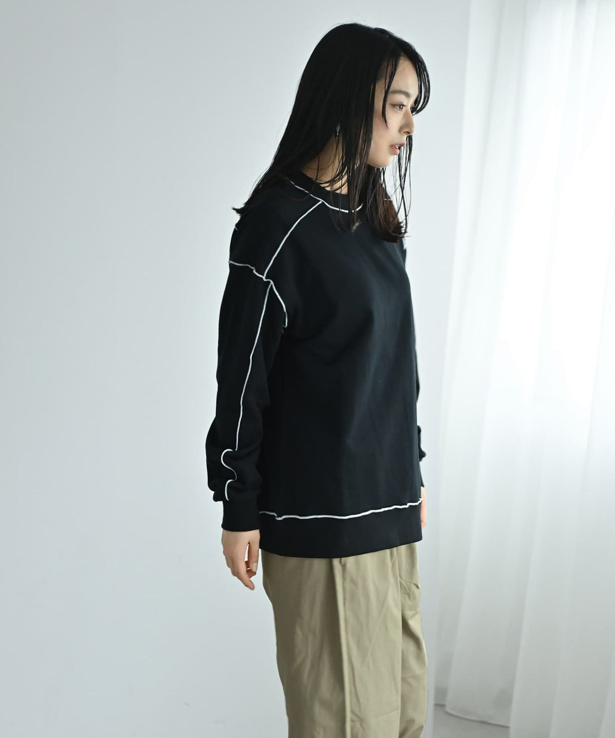 着用イメージ 167cm ブラック