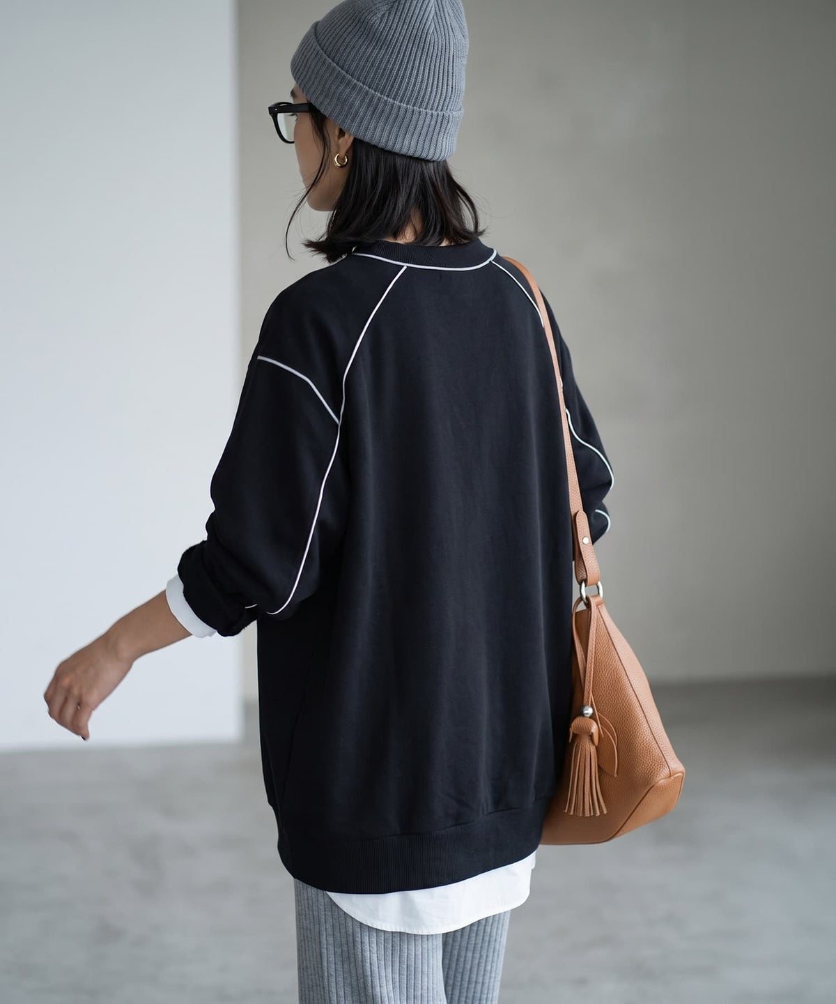 着用イメージ 170cm ブラック