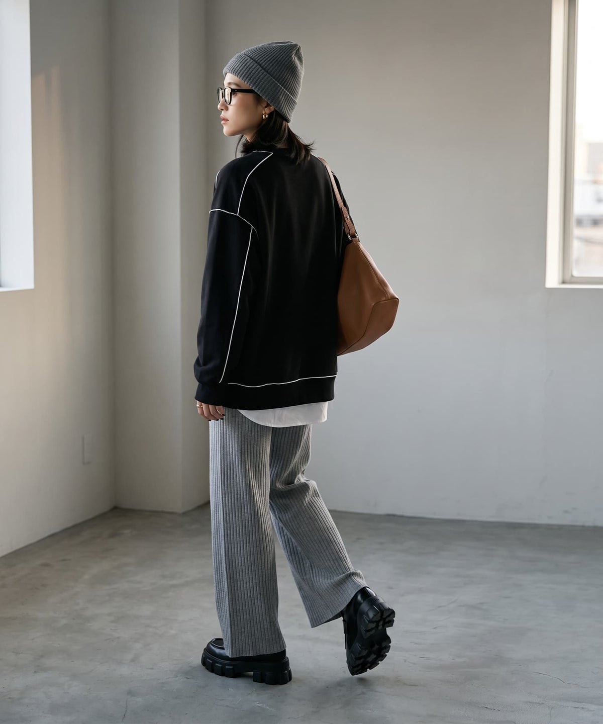 着用イメージ 170cm ブラック