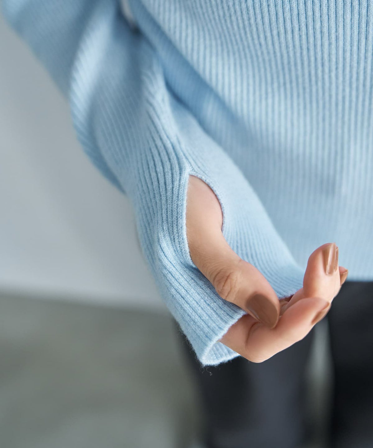 着用イメージ 166cm ライトブルー