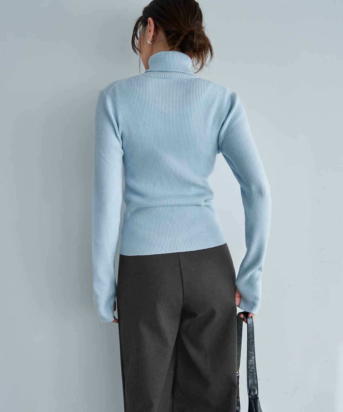 着用イメージ 166cm ライトブルー